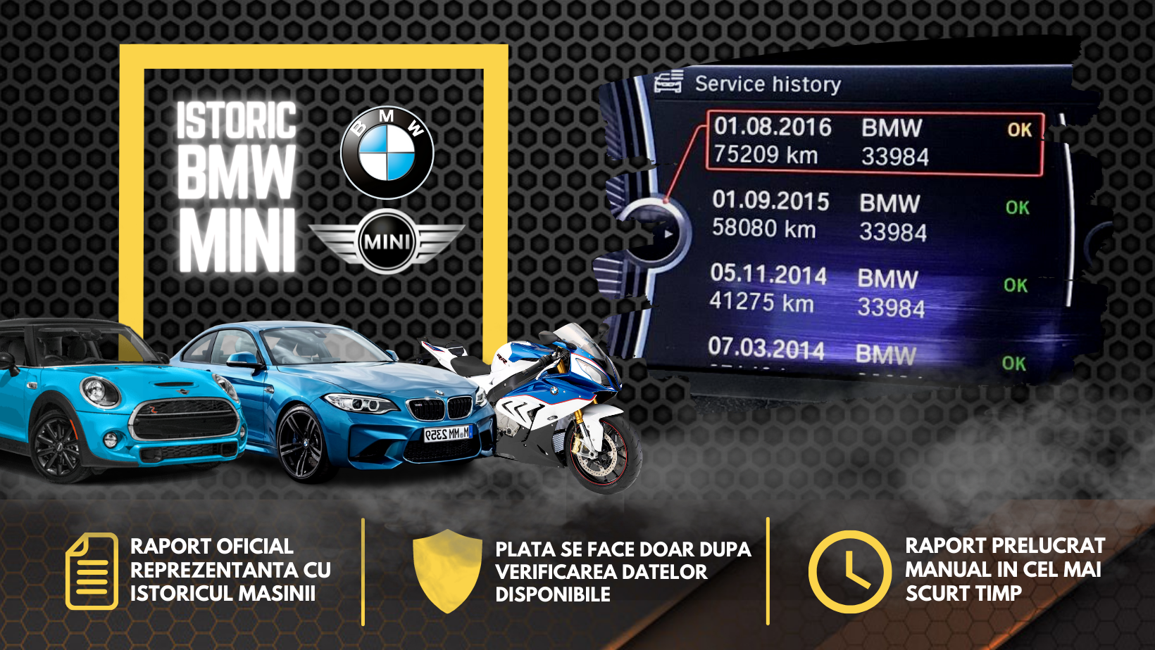 verificare serie sasiu vin consultanta gratis gratuit BMW