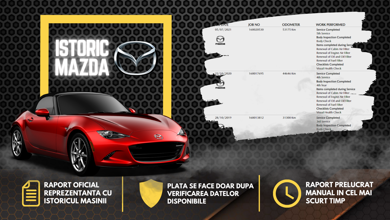 verificare serie sasiu vin consultanta gratis gratuit VIN gratis Mazda