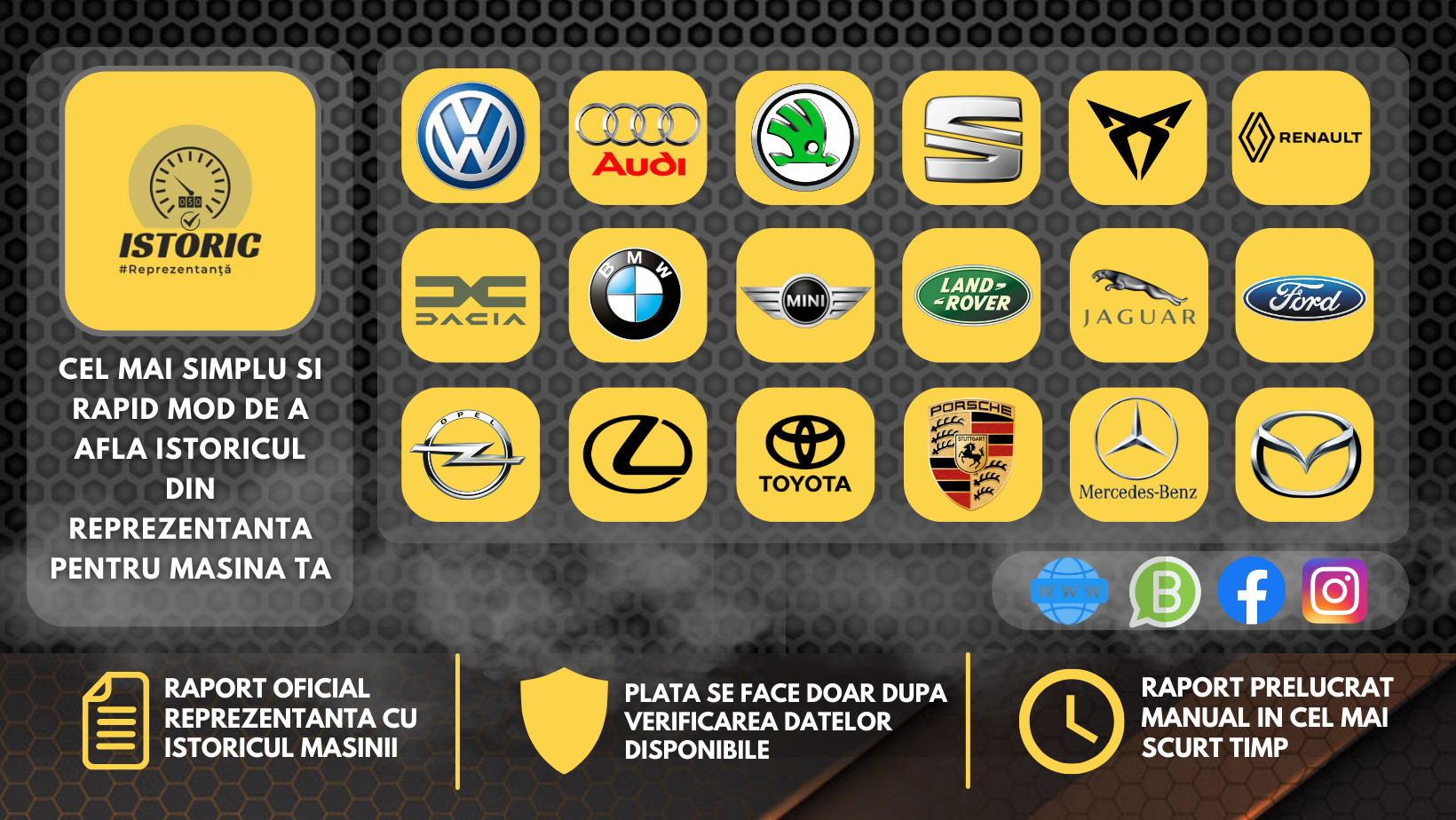  verificare masina serie sasiu vin consultanta gratis gratuit lexus toyota mercedes opel renault dacia bmw volkswagen vw audi